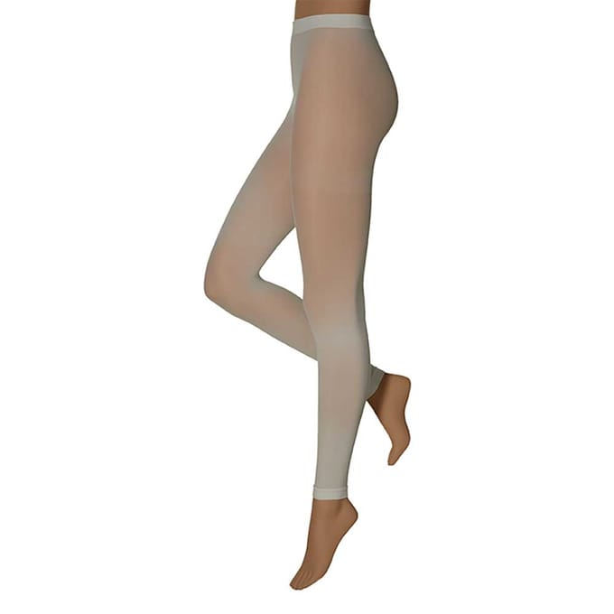 Apollo - Dames party legging - 60 denier - Wit - Maat L/XL - Gekleurde legging - Legging carnaval
