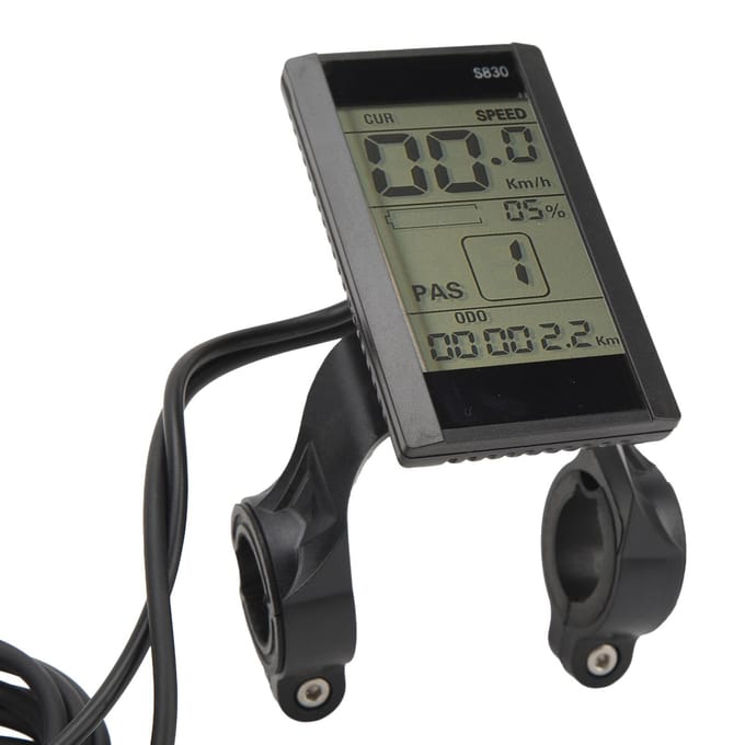 Elektrische Fiets LCD Display Meter 24V 36V 48V Waterdicht Multifunctioneel 22.2mm S830 LCD Display voor gray