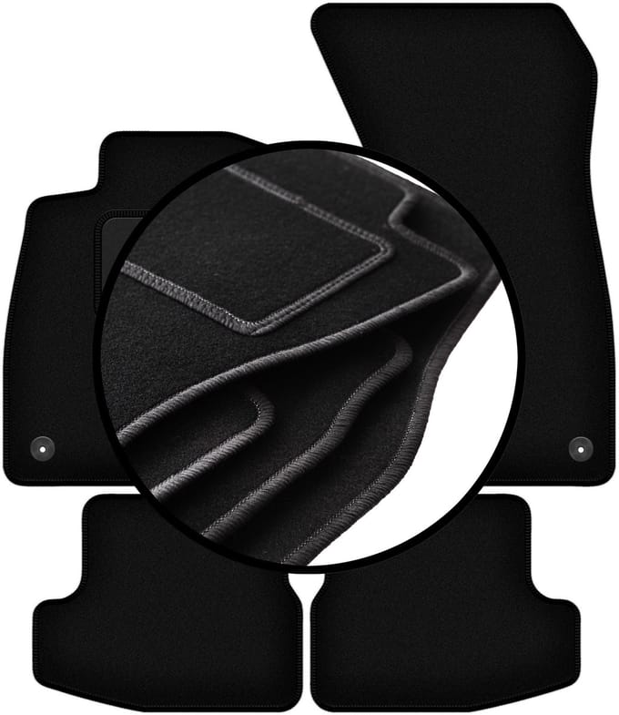 Complete set veloursmatten voor: Audi A5 F57 cabrio (2020-2022)