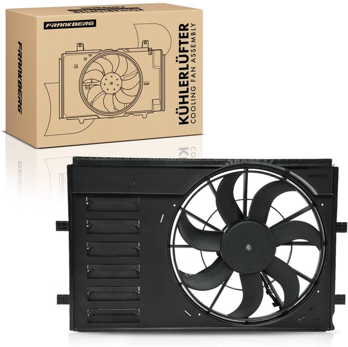 Frankberg 1x Motorradiateur Enkele ventilator