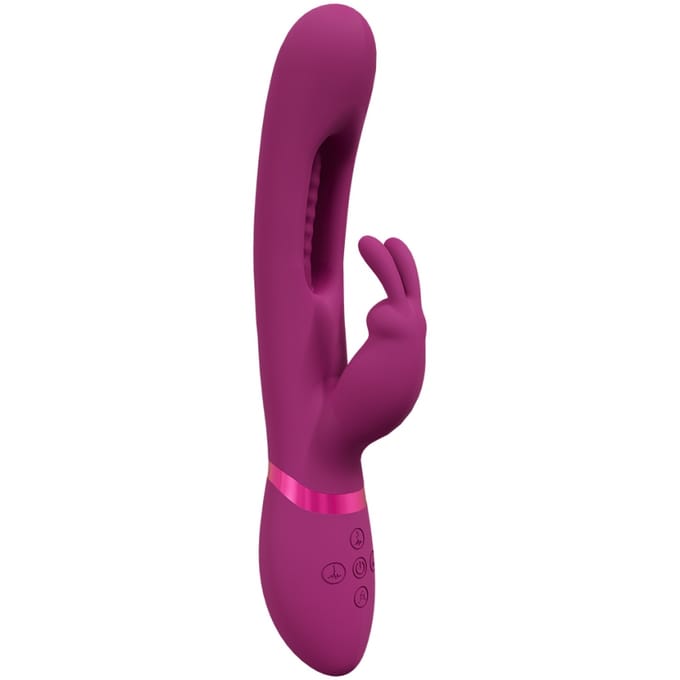 VIVE by Shots - Mika - Triple Motor - Vibrating Rabbit with Innovative G-Spot Flapping Stimulator - Pink