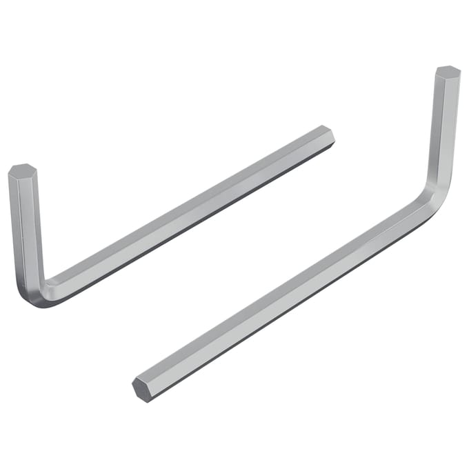 vidaXL Zeskantsleutel 2 st zilver 22 x 66 mm Staal