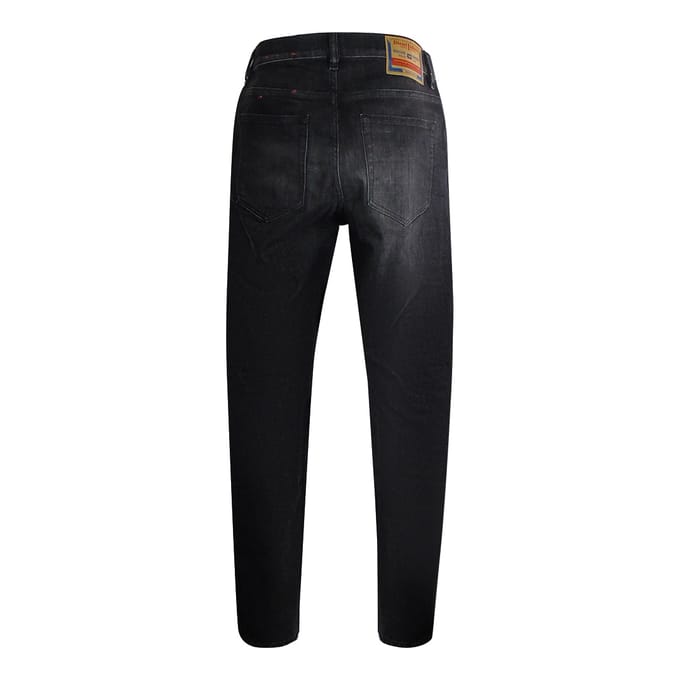 Diesel 1979 Sleeker Zwarte Vervaagde Denim Broek