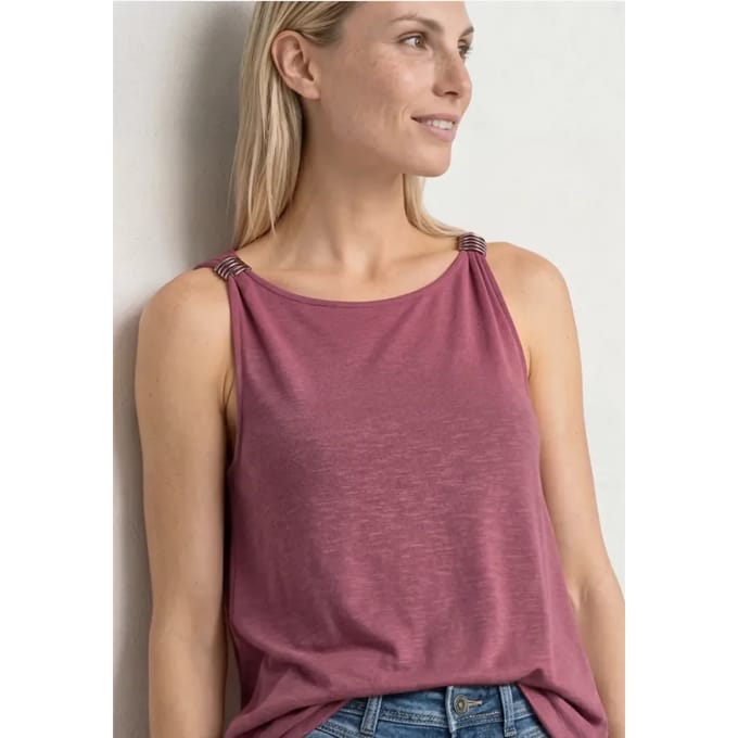 Top met boothals en schouderdetail