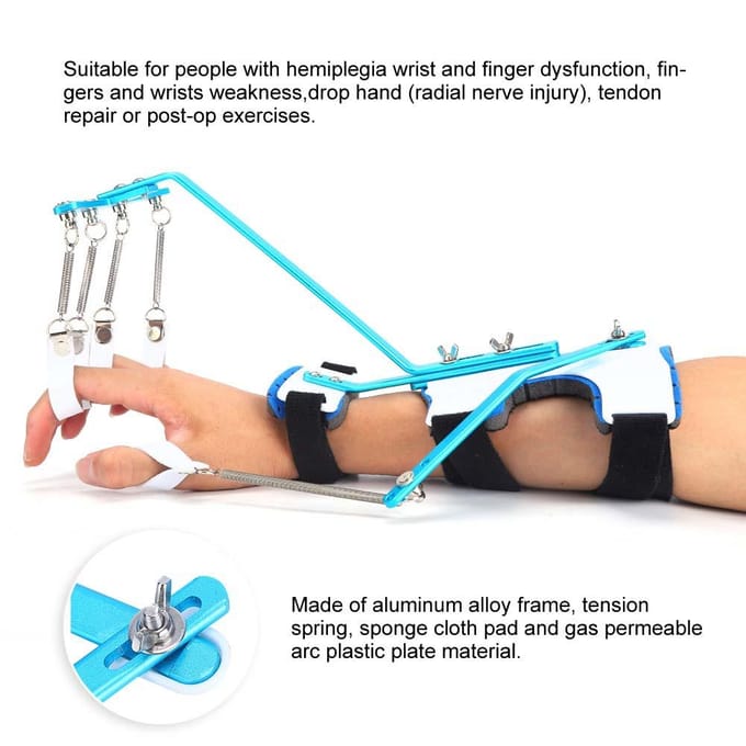 Multifunctionele Handen Vinger Fysiotherapie Training Pols Vinger Dynamisch Orthotisch Hulpmiddel black