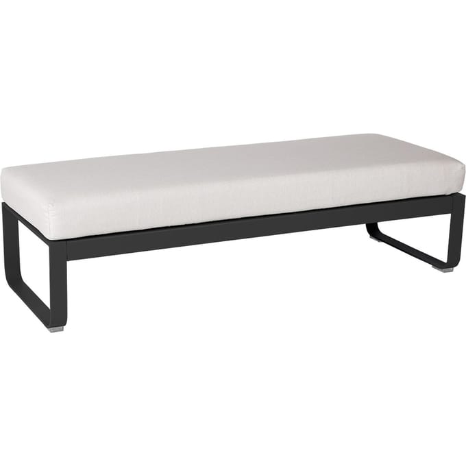 Fermob BELLEVIE Zitbank Module Midden - 47 antraciet mat - 81 witgrijs