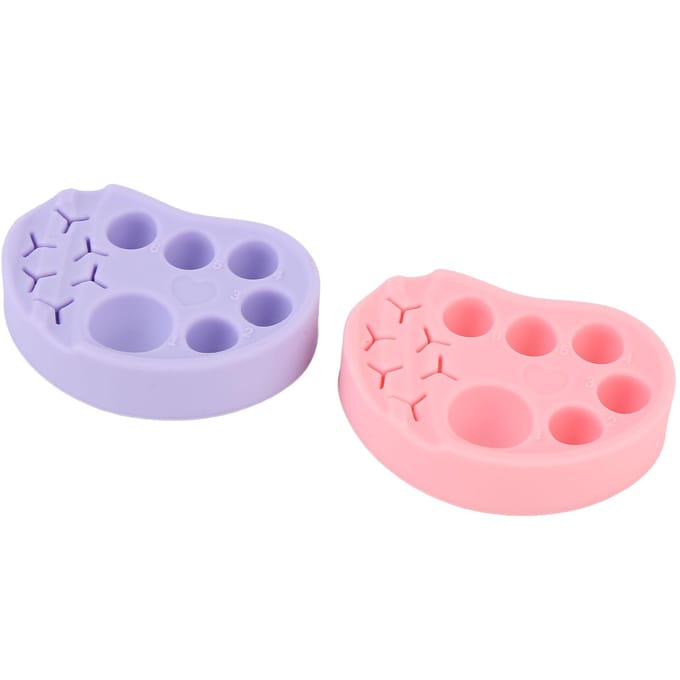 2 Stuks Siliconen Wimperlift Palet 6 Containersecties Make-up DIY Tint Menggereedschap white