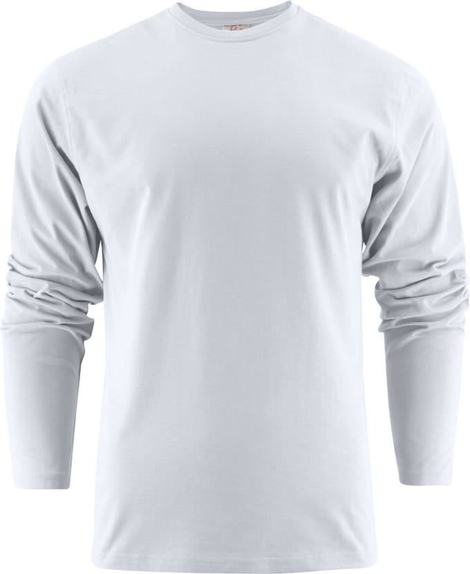 Printer HEAVY T-SHIRT L/S 2264016 - Wit - 4XL