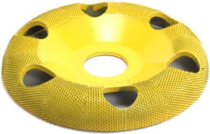 Saburr Open carving wheel 100 mm, round, fine