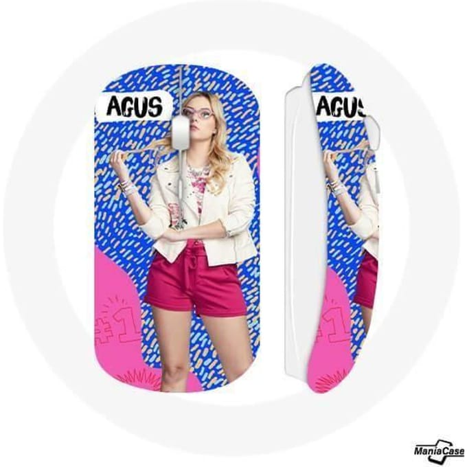 Souris sans fil - MANIACASE - Agustina - Rose - Clé USB wifi incluse - Compatible Mac et PC