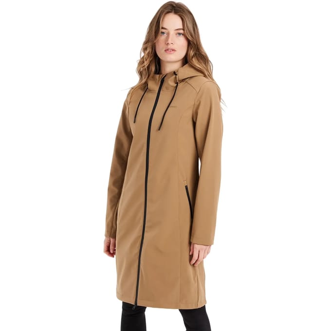Protest PRTEris – Softshell jas Dames – Regenjas – Capuchon – Zwart