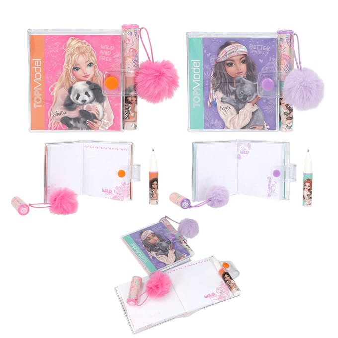 Depesche - TOPModel mini notitieboek met pen - WILD - 1 stuk