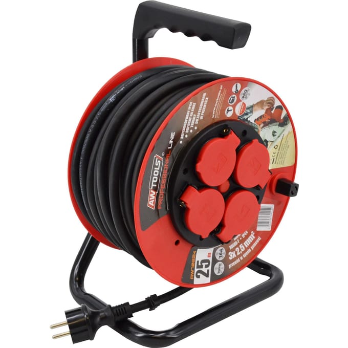 Awtools Professional - Trommelhaspel - 30m - 3x2,5mm - Veiligheid en Efficiëntie