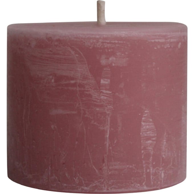 PTMD - Kaars Rustic Outdoor - Roze - 15x15x12cm