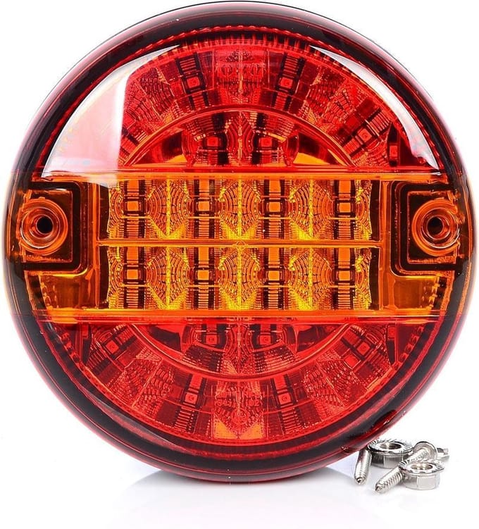 LED Achterlicht hamburger model 12v/24v E9 SAE keur