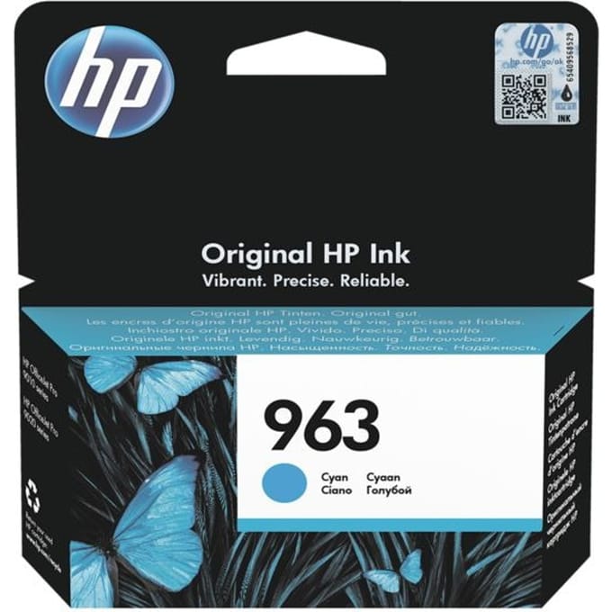 HP 963 - Inktcartridge - Origineel - Standaard capaciteit - Cyaan