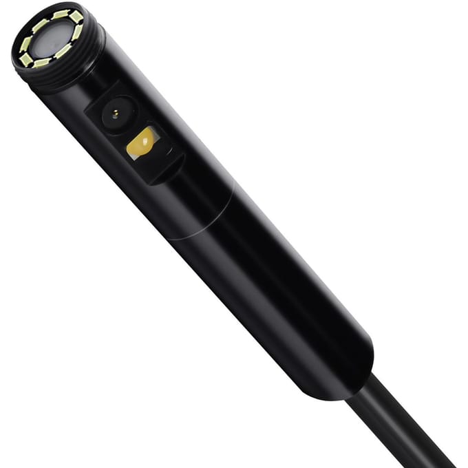 Caméra endoscope borescope à double objectif pour Android iOS et câble flexible de 5 m