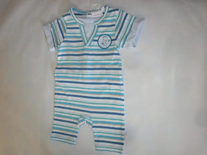 Noukie's Combi kort - Streepje - 6maand 68 - Boy