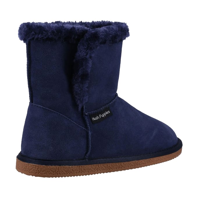 Hush Puppies Dames/dames Ashleigh Slipper Laarzen van Suède (Marine)