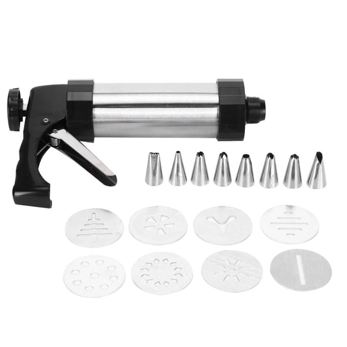 Koekjes Biscuit Maker Perskit Taart Gebak Spuitmond Taart Decoratie Gereedschap voor Keukengebruik gray