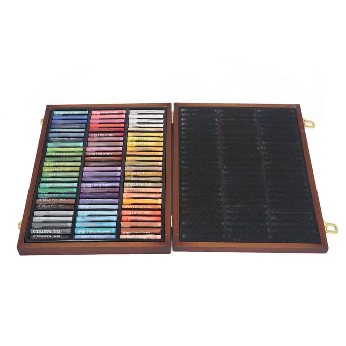 Oliepastelkrijt 72 Kleuren Sterke Hechting Multifunctioneel Draagbaar Zacht Oliekrijt voor Tekenen Schilderen black