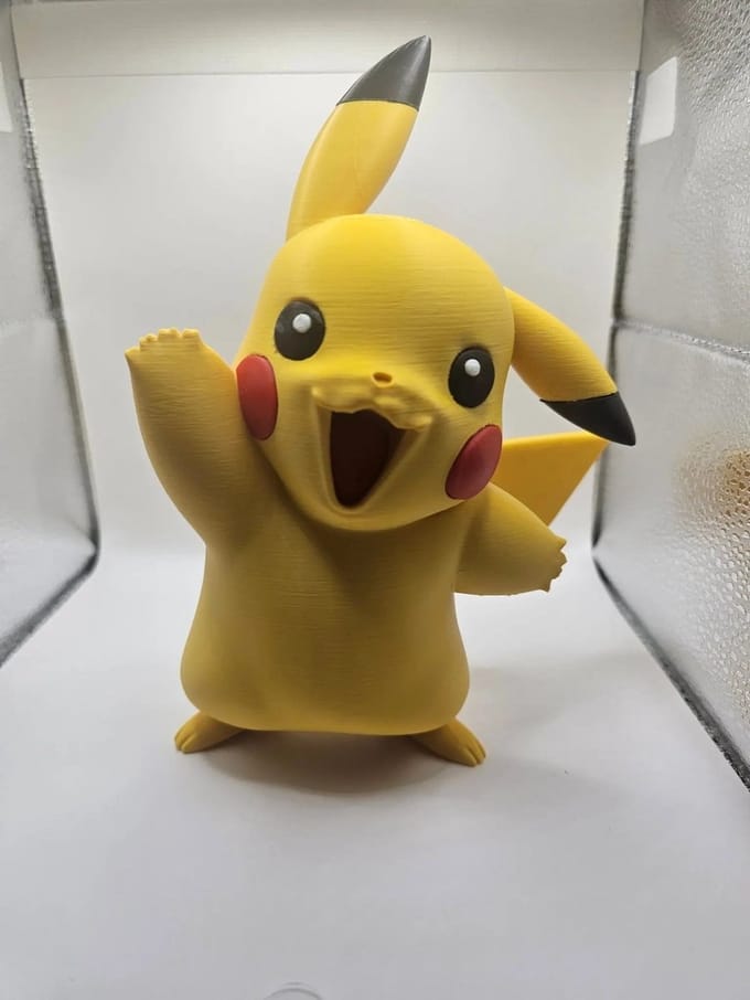 Pikachu 16 cm – 3D print figurine | Dynamic pose | Perfect for a Pokémon fan