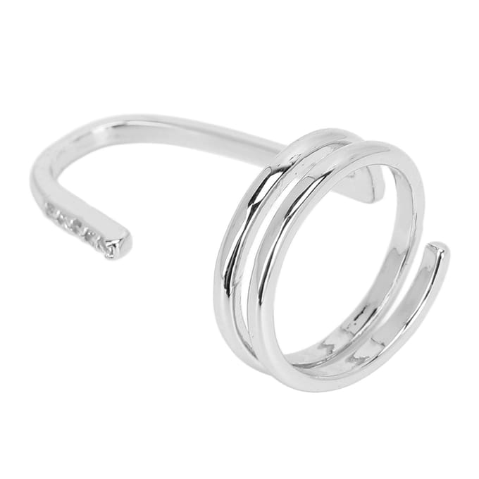 Decoratieve Nagelring Mode Vingertop Sieraden Nagelkunst Ring Dames Dragen Nagel gray