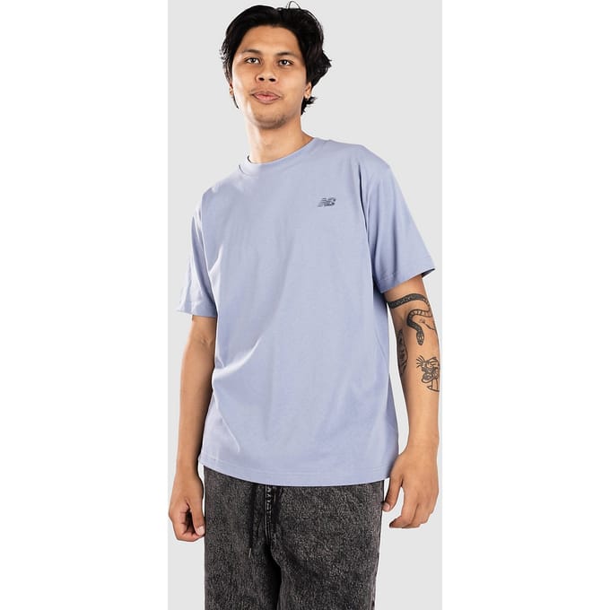 New Balance Athletics Cotton T-Shirt blauw