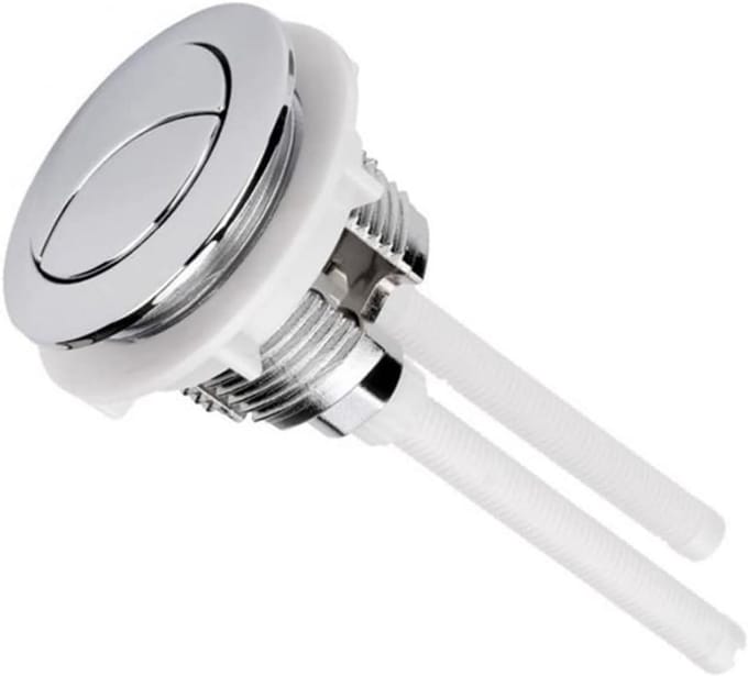 Dubbele Toiletspoelknop 38-45mm - Flexibele en Eenvoudige Installatie