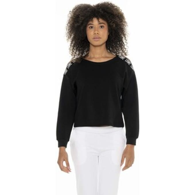 Sweaters Leone 1947 Woman Crewneck Black White