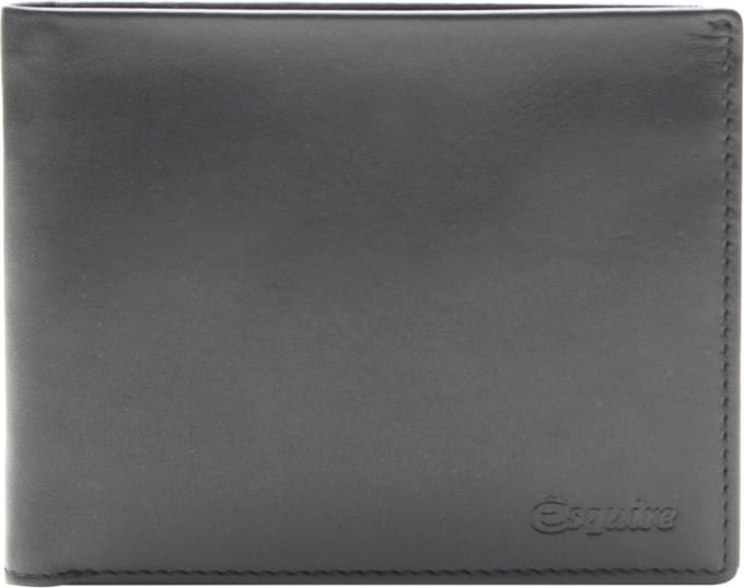 Esquire Portemonnee New Silk Wallet Black Zwart