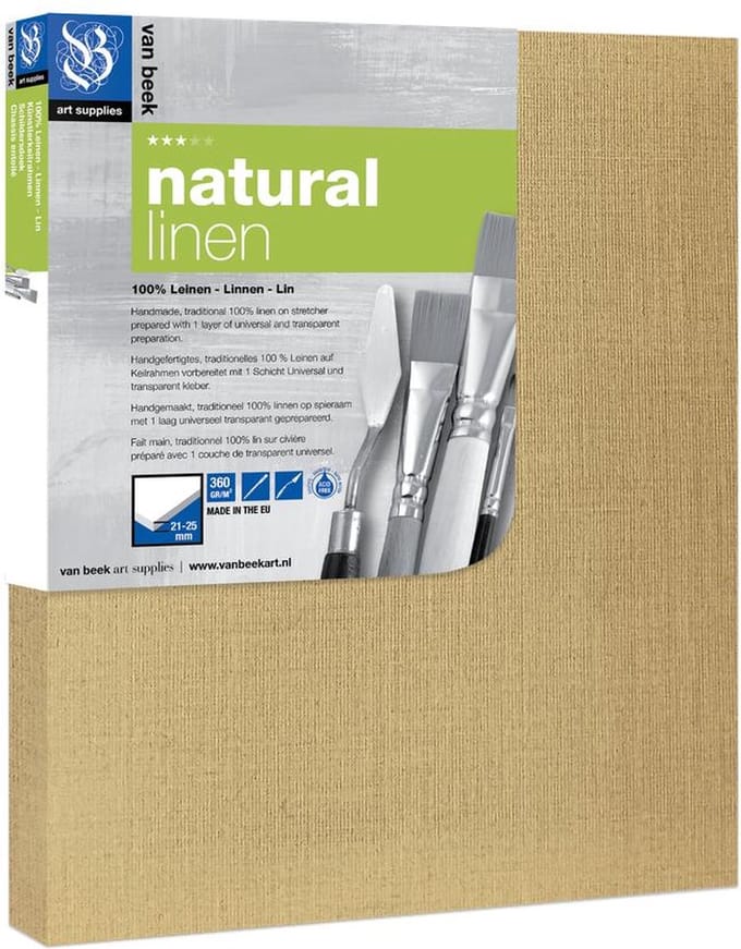 Van Beek Natural Linnen Schildersdoek 40X50Cm Per Stuk