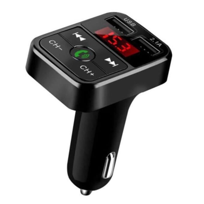 Bluetooth FM-zender - YYV - Draadloze radio-adapter - USB-lader - MP3-speler - Zwart