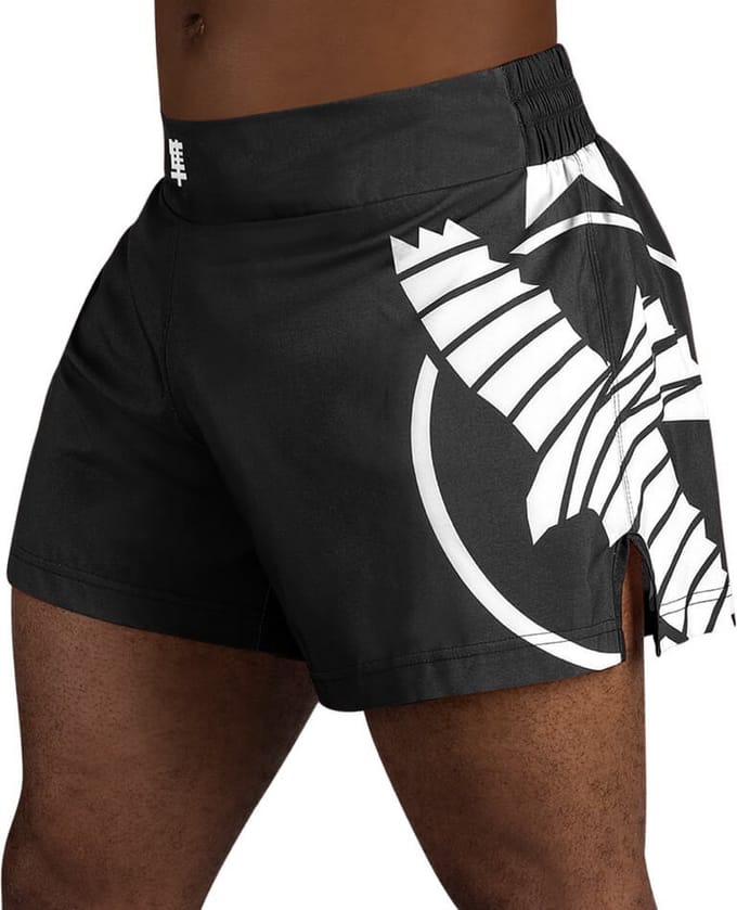 Hayabusa Icon Kickboxing Shorts - Zwart / Wit M