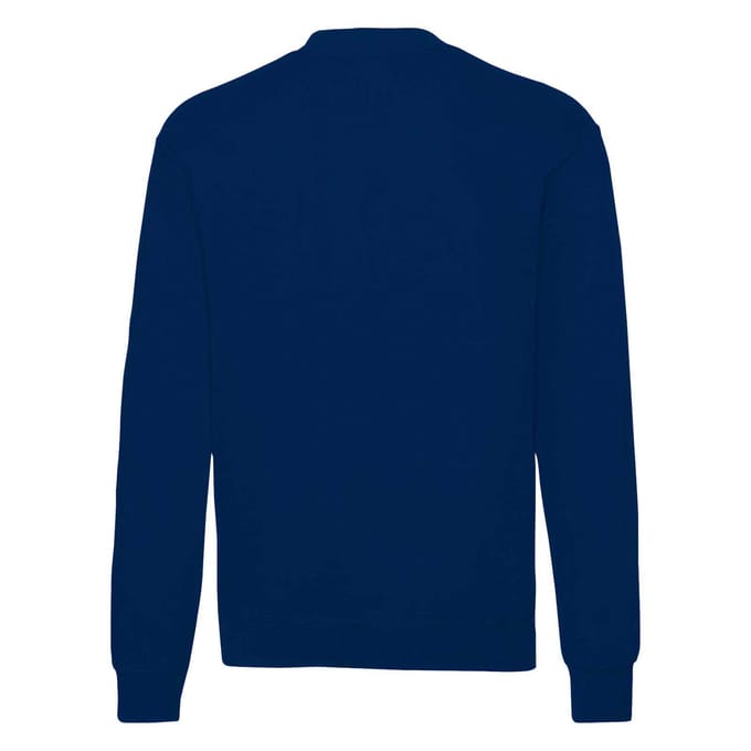 Fruit of the Loom Heren Klassiek 80/20 Ingezet Sweatshirt (Marine)