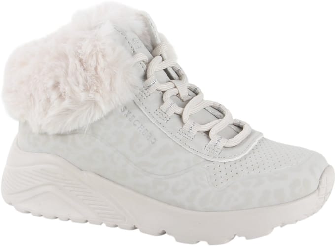 Skechers Veterboot 310362L/NAT UNO Lite Cozy Leopard Natural