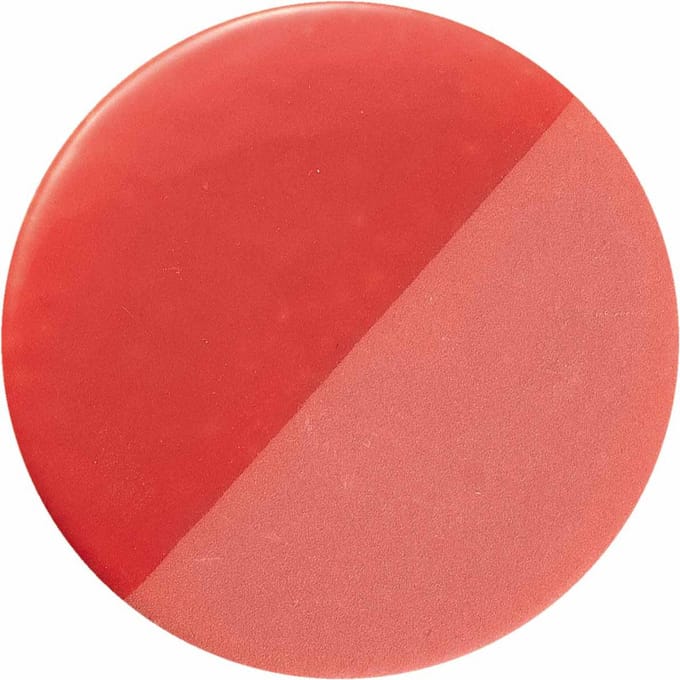 Ferroluce PI plafondlamp, glanzend/mat, Ø 40 cm, rood