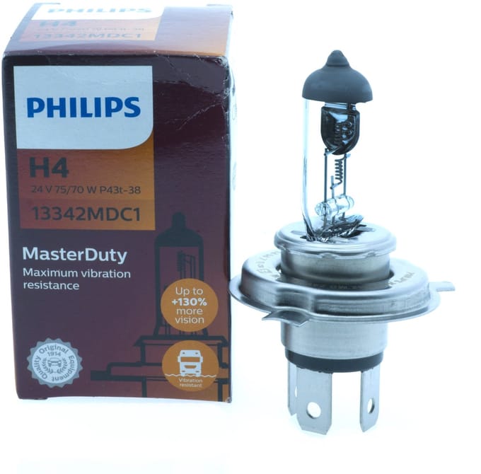 Philips - H4 24v - 75/70w Maximum Vibration Resistance - HALOGEEN LAMP
