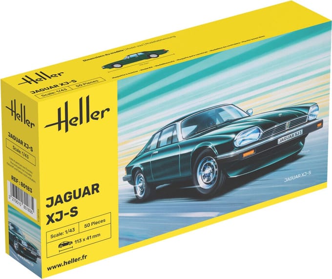 Heller Modelbouwpakket Auto - 80183 Jaguar XJ-S - Auto Plastic - 1:43 - Modelbouw