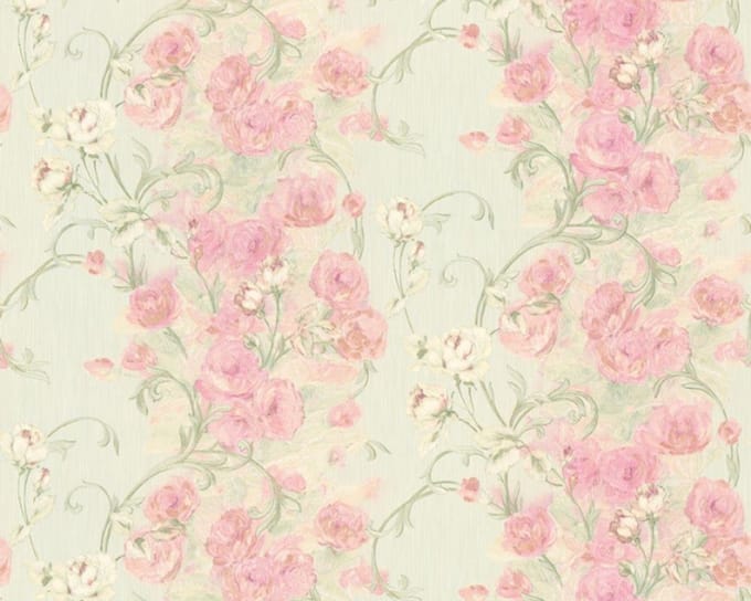 Behang bloemen dubbelbreed 32995-3