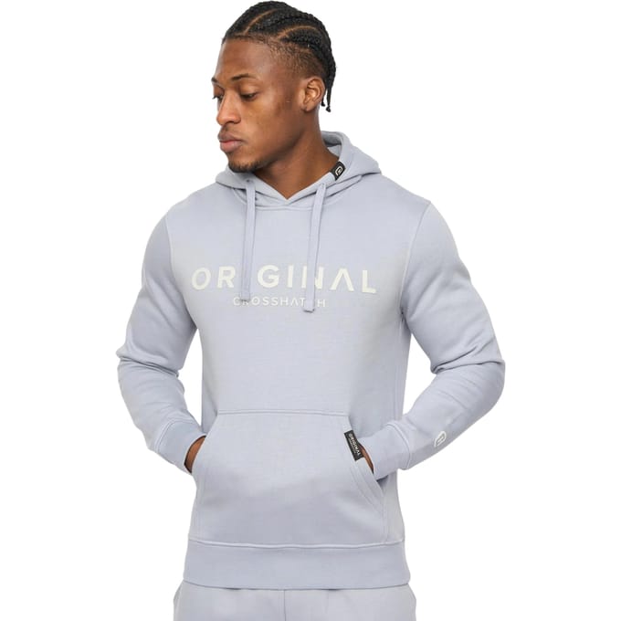 Crosshatch Heren Bardon Hoodie (Staalblauw)