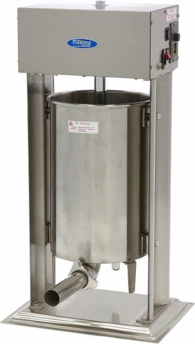 Worstenvuller - 20 L - Automatisch - Verticaal - incl. 4 Vulbuizen