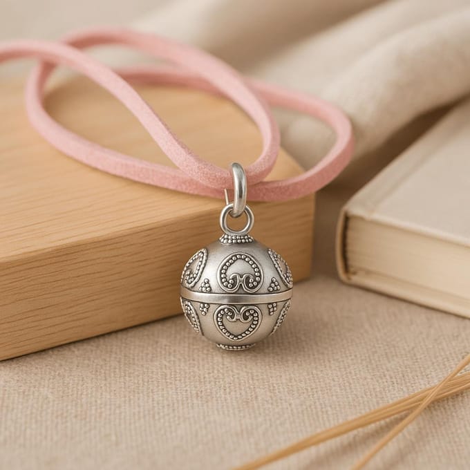 Silver Angel Bell - Love - 12mm