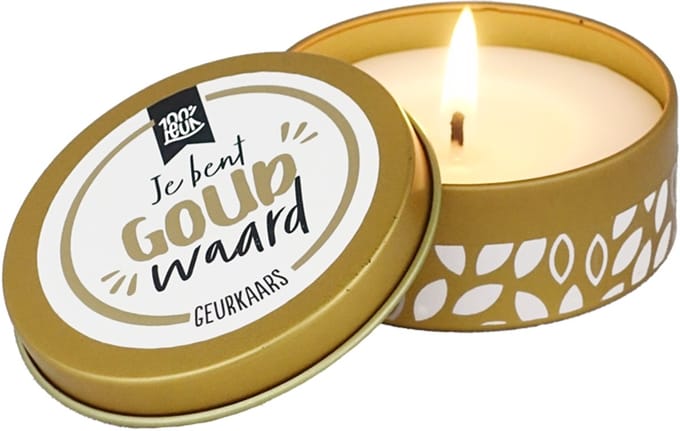 100%LEUK - Geurkaars - Goud waard