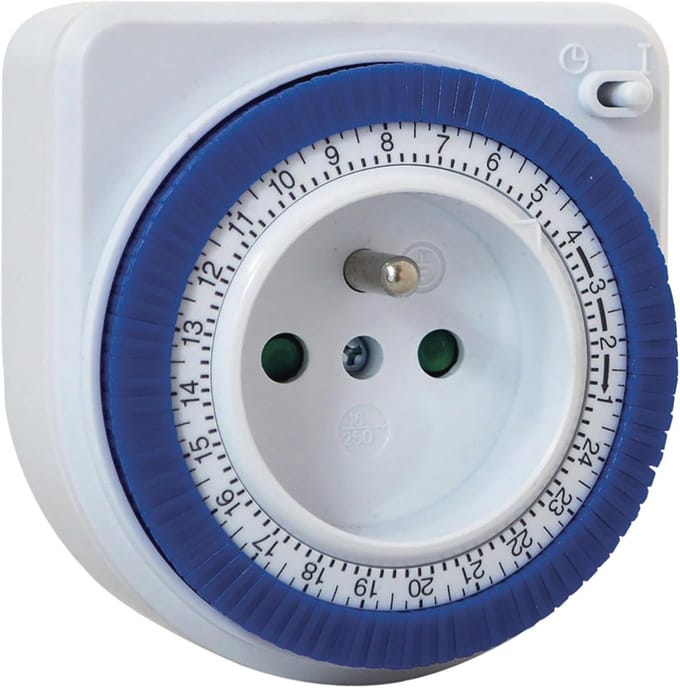 Tijdschakelaar voor Dagschakeling - Compact Mechanisme - Geschikt voor Maximaal 3500W