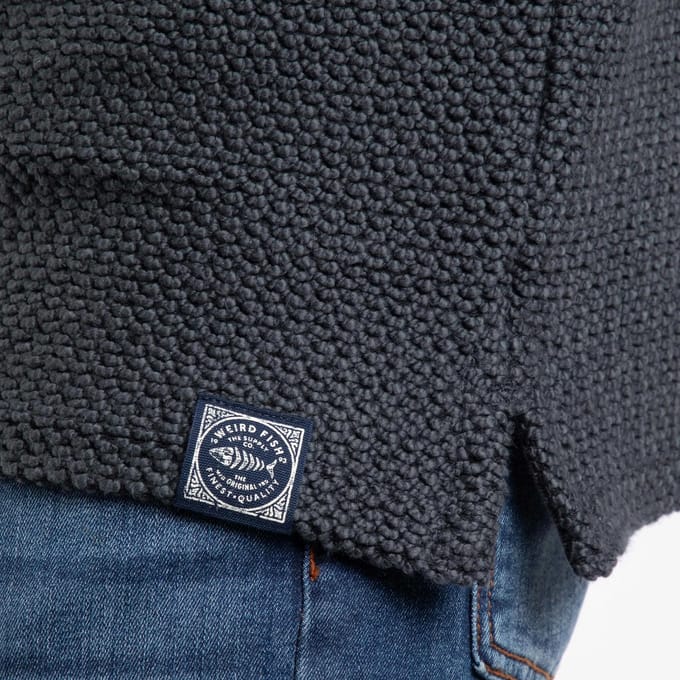 Weird Fish Heren Cruiser Macaroni Quarter Zip Pullover (Ecru)