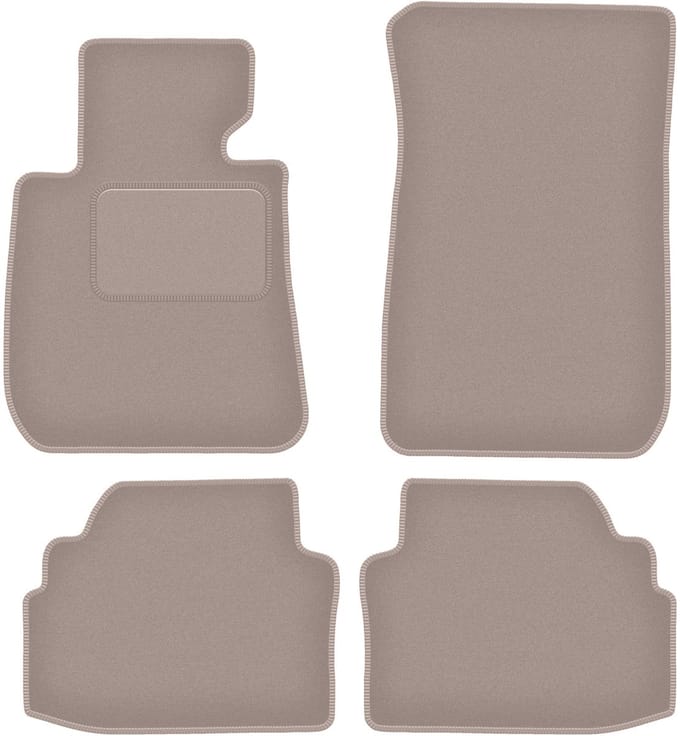Beige velours vloermatten voor: BMW 3 E92 coupé (2004-2011)