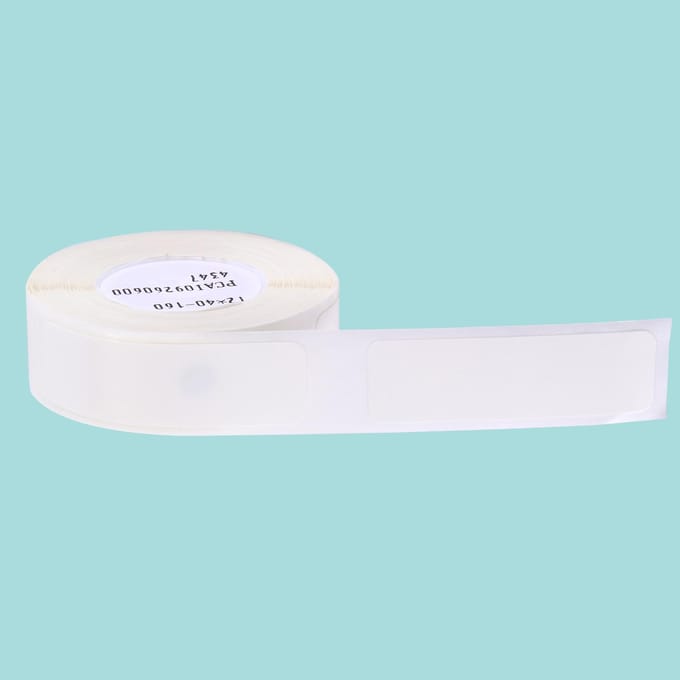 NIIMBOT Thermisch Printen Labelpapier Barcode Prijs Maat Naam Blanco Labels Waterdicht Scheurbestendig 12x40mm (160 sheets) wit
