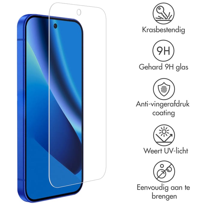 Accezz Screen Protector - Geschikt voor Google Pixel 10a - Gehard Glas Screenprotector