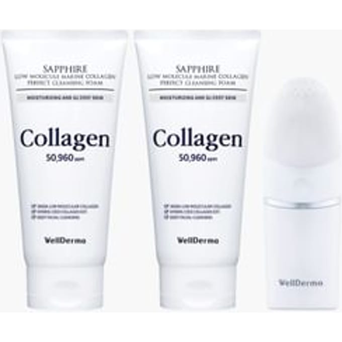 WellDerma - Sapphire Low Molecule Marine Collagen Cleansing Duo Set 1 Set